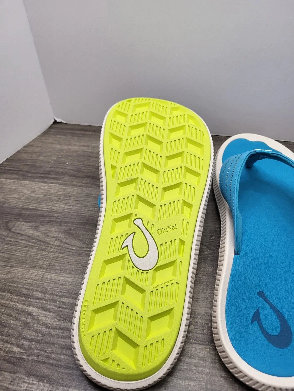 OluKai Ulele Water Ready Beach Sandals Tropic Blue Comfort Men's Size 13 New